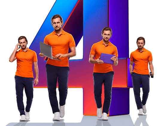 Великолепная четверка Ростелеком в село Рябки (Пермский край)